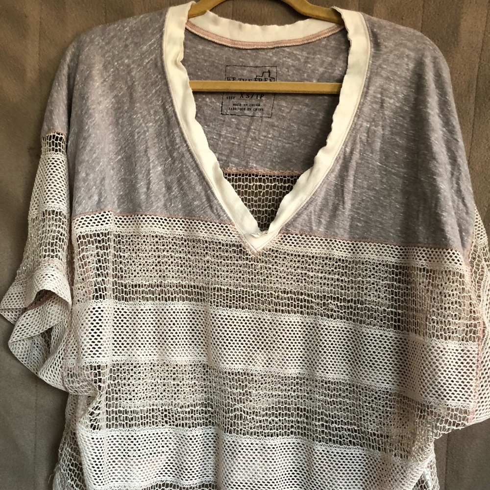 We the Free by Free People V neck T Shirt.